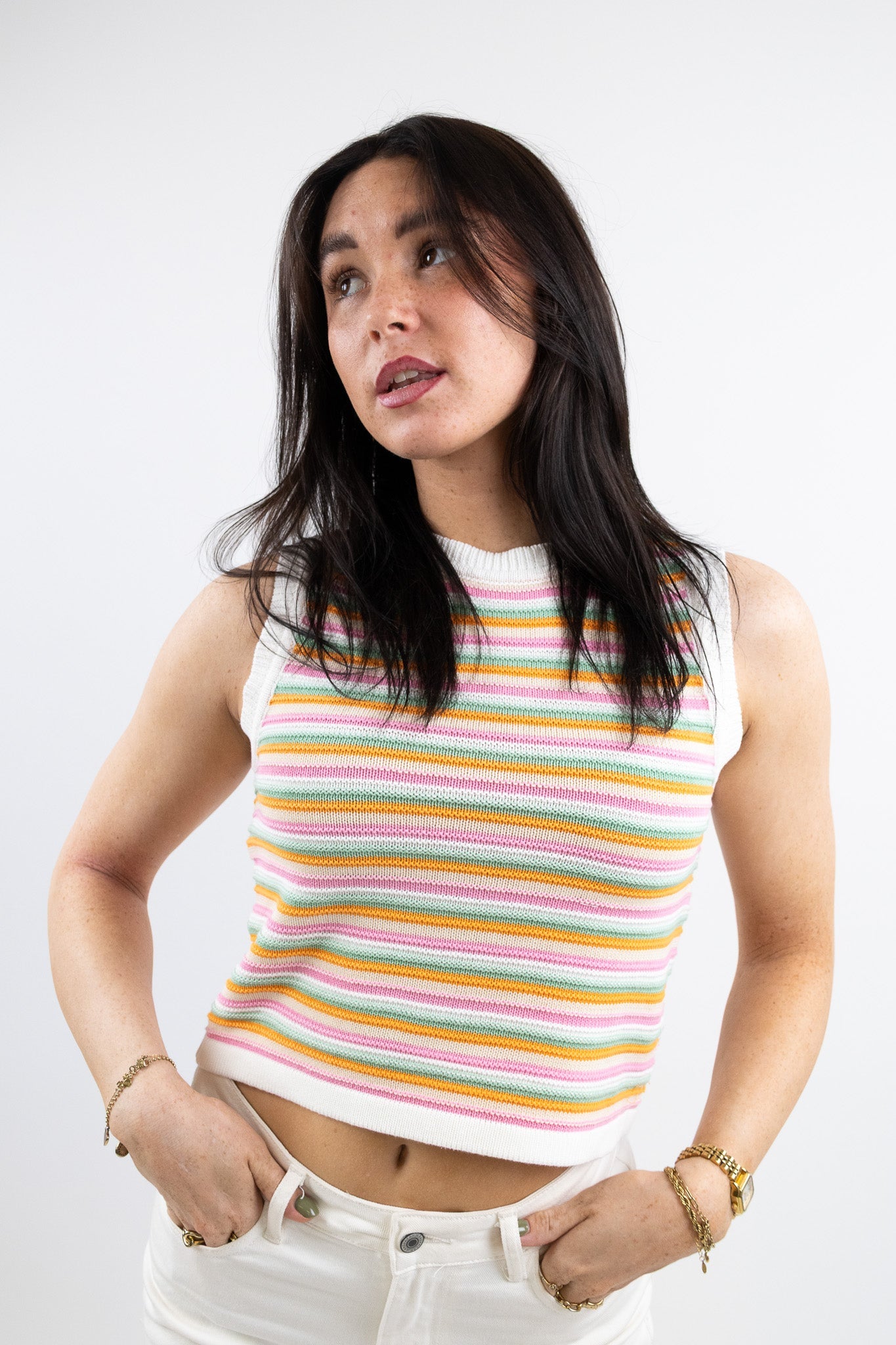 Scarlet striped top