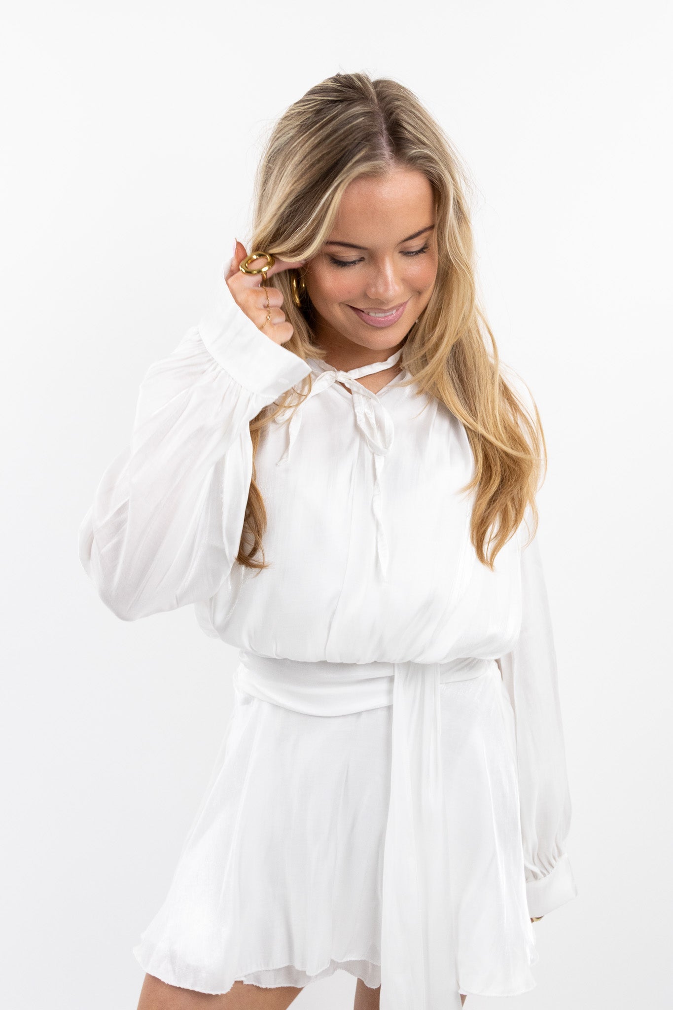 Fae satin dress